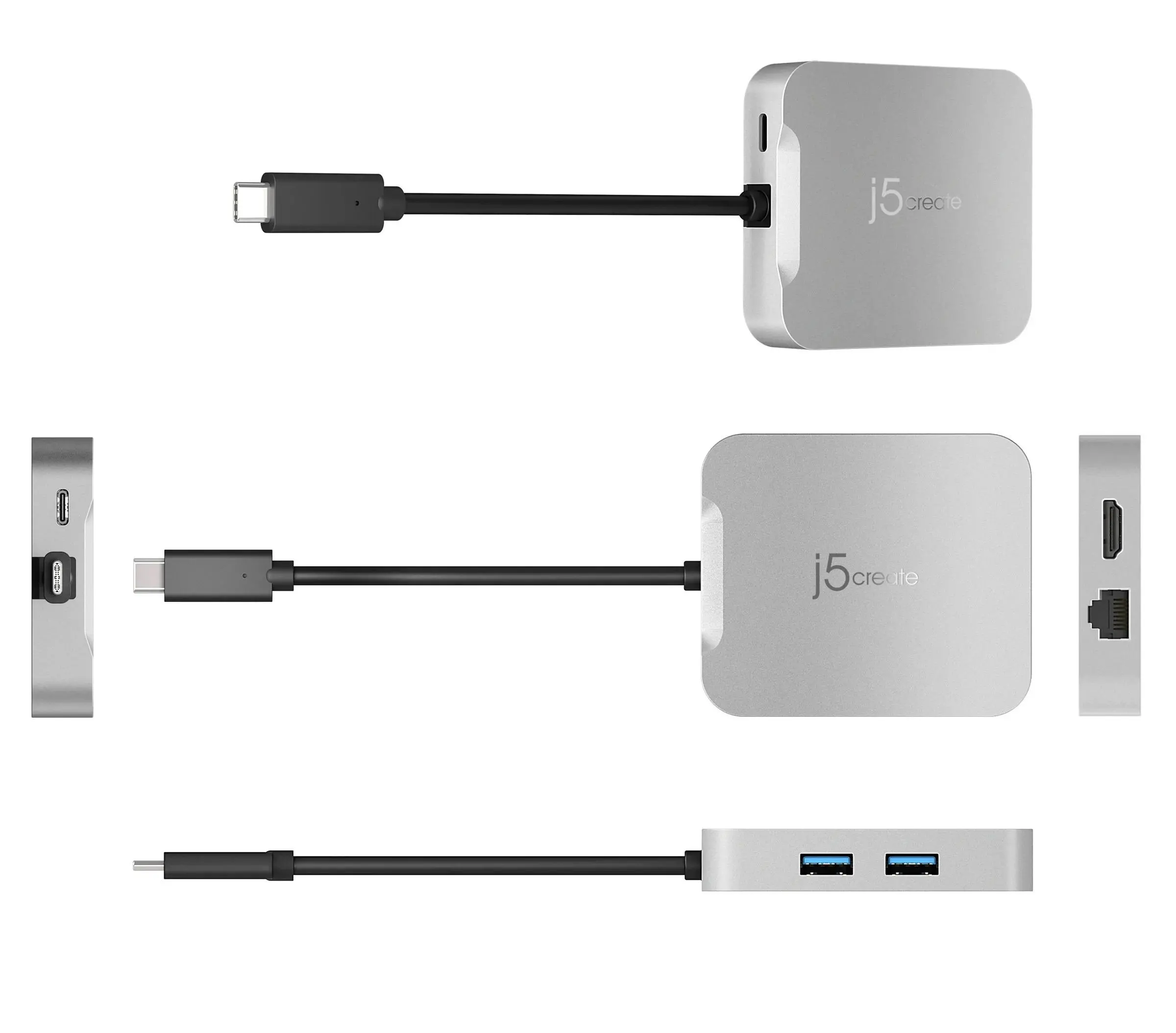 Докинг станция j5create JCD391 4K60 Elite USB-C PD, USB-A, HDMI, RJ-45 - image 4
