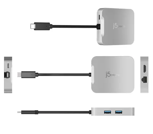 Докинг станция j5create JCD391 4K60 Elite USB-C PD, USB-A, HDMI, RJ-45 - image 4