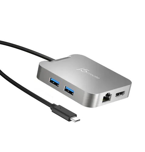 Docking station j5create JCD391 4K60 Elite USB-C PD, USB-A, HDMI, RJ-45 - 1