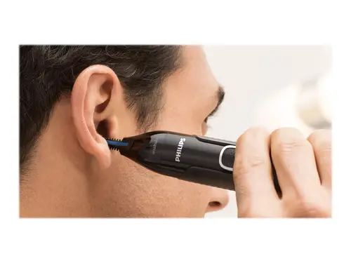 Philips Trimmer μύτης Nosetrimmer 100 αδιάβροχο, σύστημα διπλής προστασίας Dual-sided Protective Guard, περιλαμβάνεται μπαταρία AA, εξάρτημα - 5