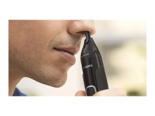 Philips Trimmer pentru nas Nosetrimmer 100 rezistent la apă, sistem de protecție pe două fețe Dual-sided Protective Guard, baterie AA inclusă - 6