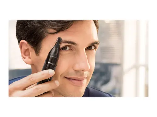 Philips Trimmer pentru nas Nosetrimmer 100 rezistent la apă, sistem de protecție pe două fețe Dual-sided Protective Guard, baterie AA inclusă - 8