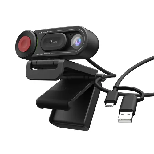 Κάμερα Web j5create JVU250, FULL HD, Μικρόφωνο, Αυτόματη και χειροκίνητη εστίαση - 1