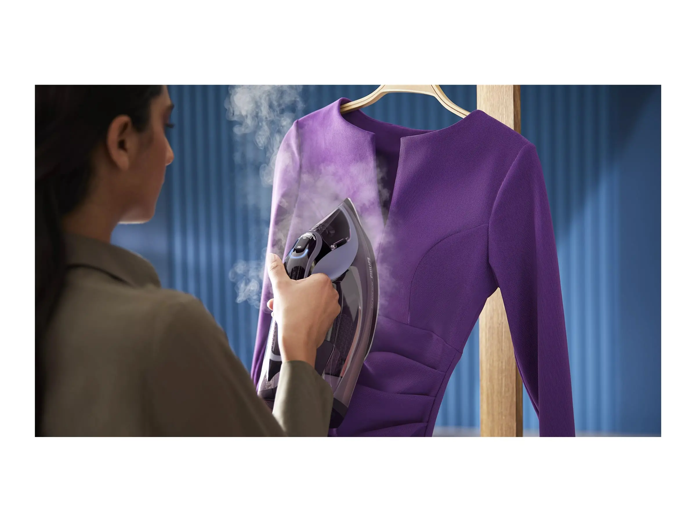 PHILIPS Парна Ютия Series 8000 55g/min 240g steam boost Ceramic soleplate 3000W Purple - image 3