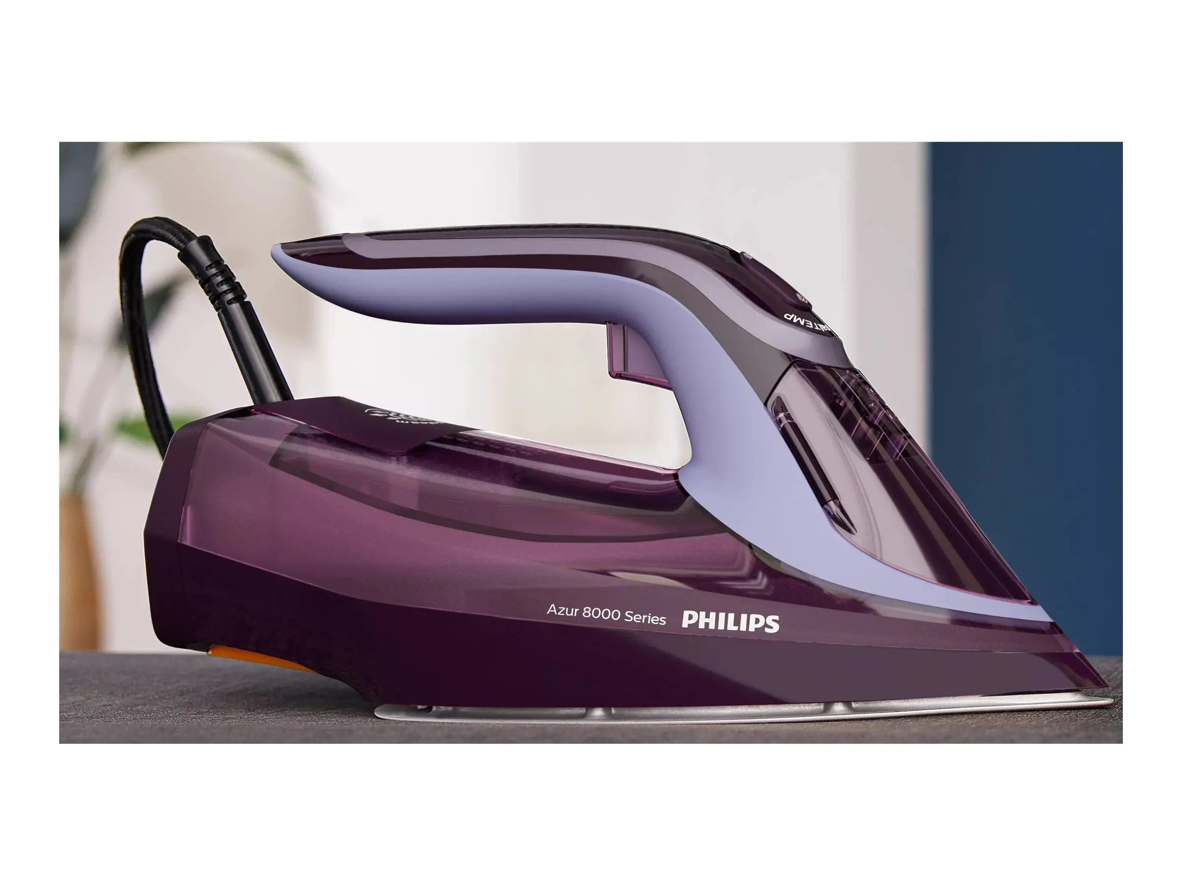 PHILIPS Парна Ютия Series 8000 55g/min 240g steam boost Ceramic soleplate 3000W Purple - image 6