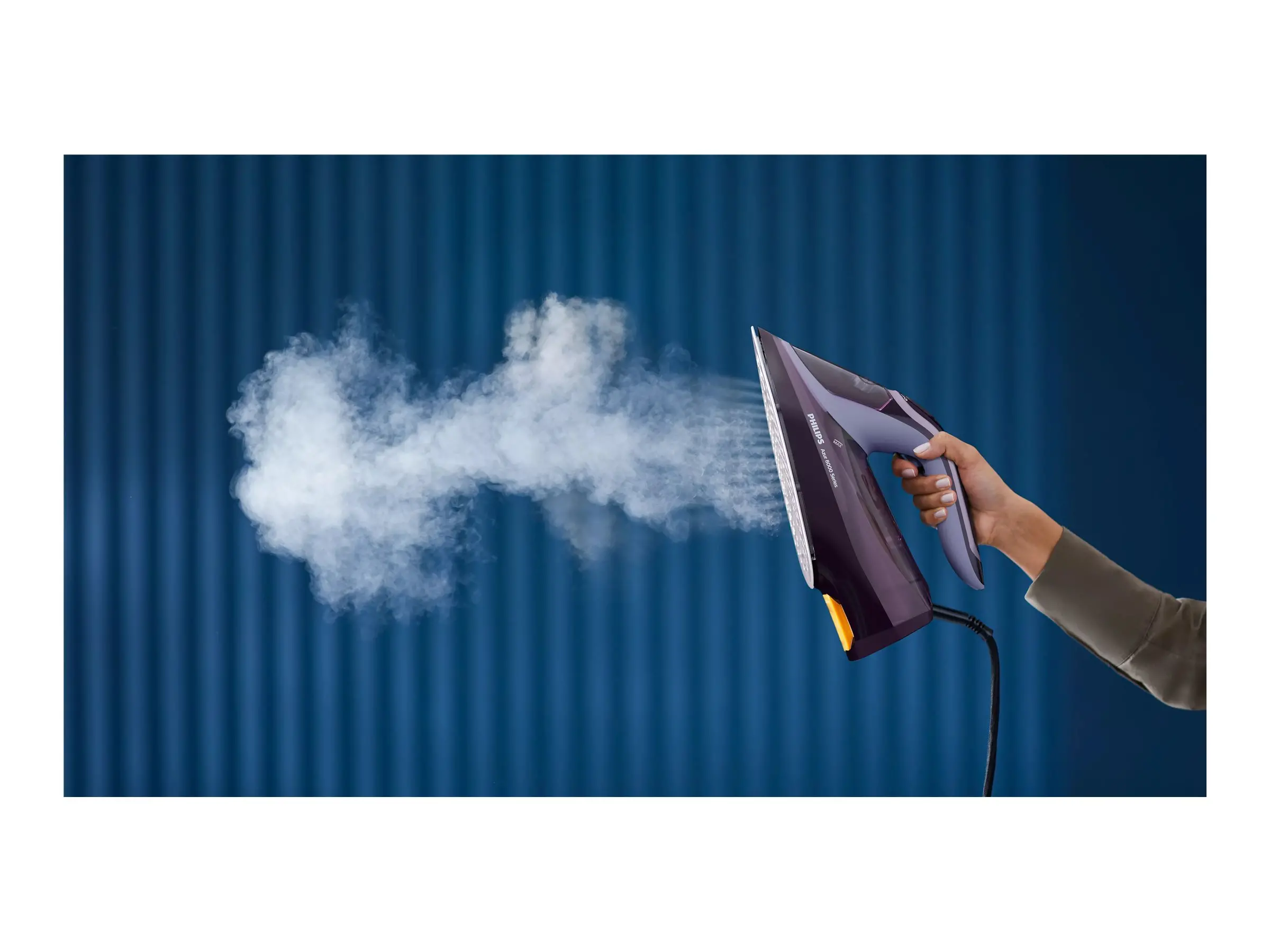PHILIPS Парна Ютия Series 8000 55g/min 240g steam boost Ceramic soleplate 3000W Purple - image 7