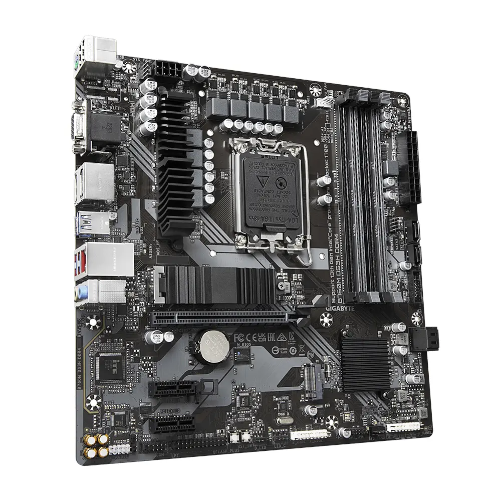 Дънна платка GIGABYTE B760M DS3H, socket 1700, ATX - image 1