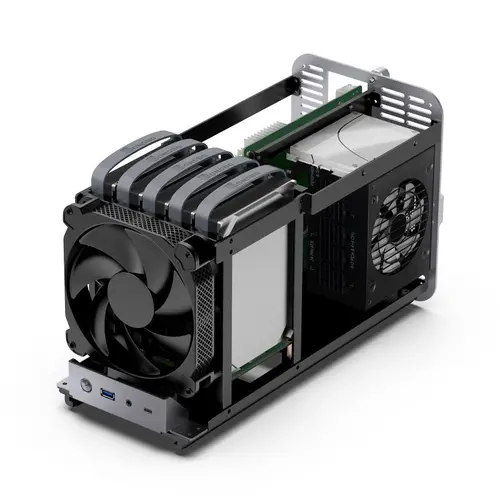 Кутия Jonsbo N1, ITX, Сива - image 1