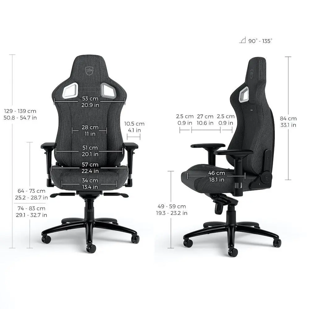 Геймърски стол noblechairs EPIC TX, Grey - image 7