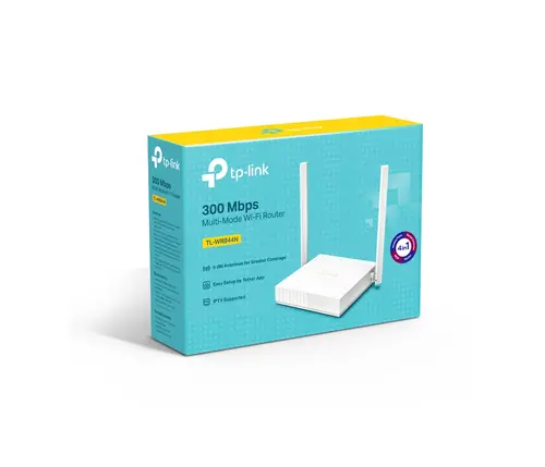 Безжичен рутер TP-LINK TL-WR844N, 2.4 GHz, 300Mbps, 10/100 - image 2