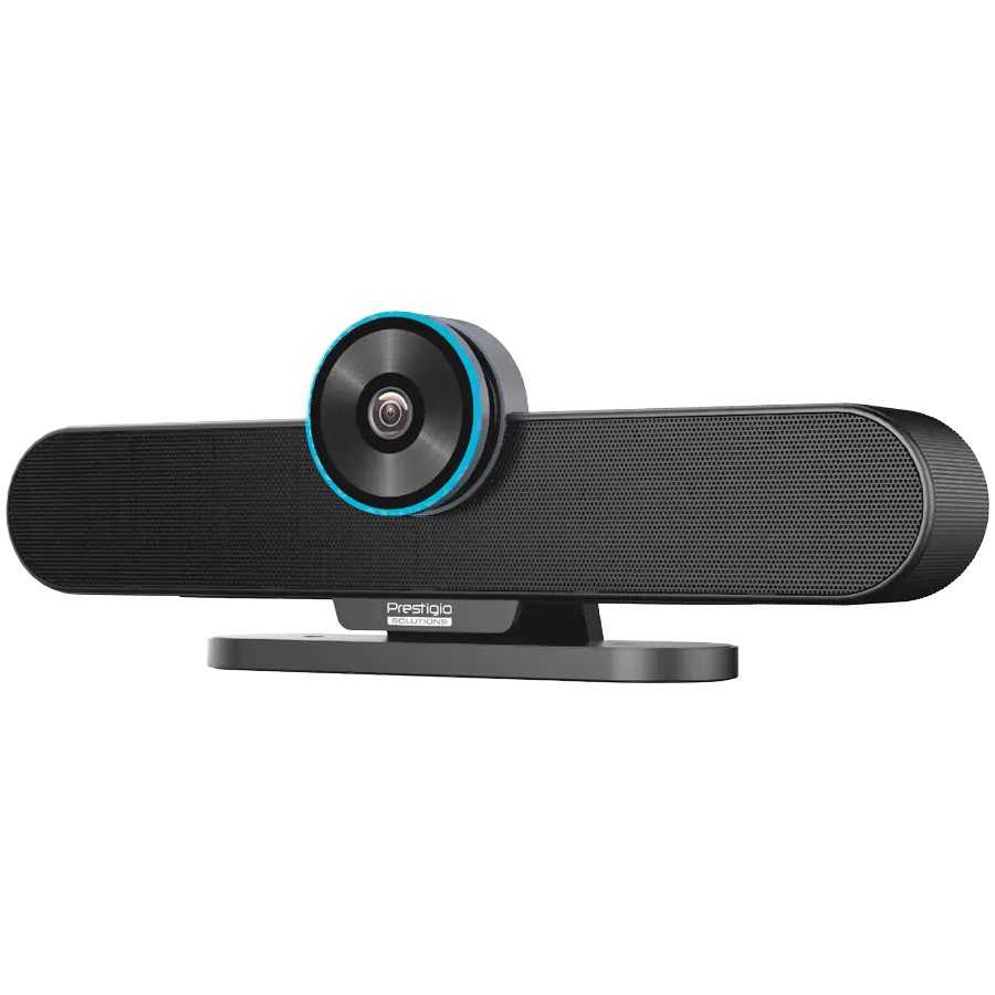 Prestigio Solutions Μπάρα συνεργασίας βιντεοδιάσκεψης Gamma: 4K UHD, 8.5MP, 6 μικρόφωνα, 6m (εμβέλεια), 2 x 5W, σύνδεση μέσω USB Type-B