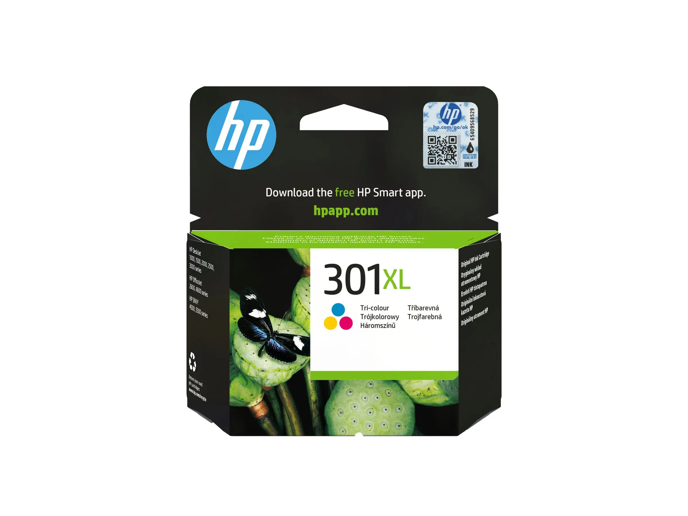 HP 301XL original ink cartridge tri-colour high capacity 330 pages 1-pack - image 1