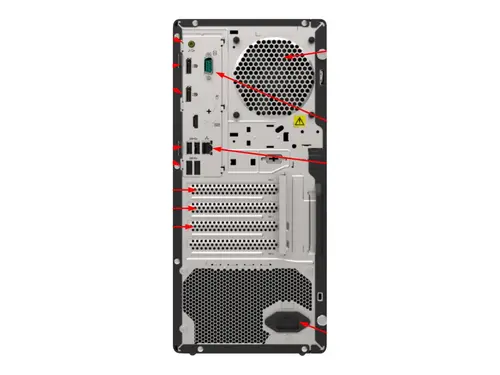 Сървър, Lenovo ThinkSystem ST50 V2, Xeon E-2324G (4C, 3.1GHz, 8MB Cache/65W), SW RAID, 2x960GB Micron 5400 Pro SSD, 1x16GB, 500W 94% Efficiency, No DVD, 3 year - image 2