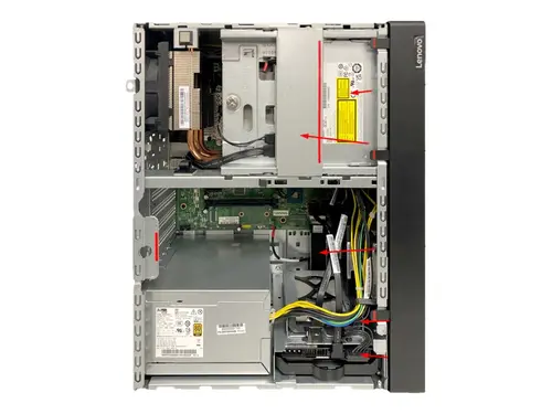 Сървър, Lenovo ThinkSystem ST50 V2, Xeon E-2324G (4C, 3.1GHz, 8MB Cache/65W), SW RAID, 2x960GB Micron 5400 Pro SSD, 1x16GB, 500W 94% Efficiency, No DVD, 3 year - image 4