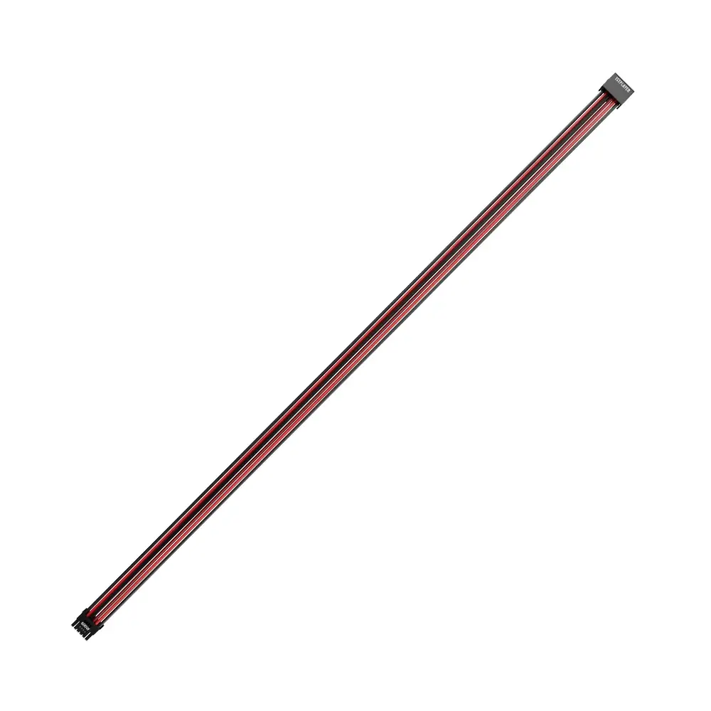 1stPlayer модулен кабел Custom Sleeved Modding Cable Black/Red - PCIe 5.0 12VHPWR M/M - FM2-B-BR - image 7