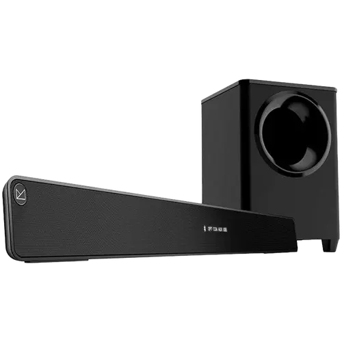 FENDA F&D HT-388D 2.1 Wireless Soundbar with Subwoofer, 120W RMS (20Wx2+80W), Full-range speaker: 52x92mm + 8'' Subwoofer, BT 5.3/Optical/AUX/HDMI/USB/LED Display/Remote Control/Wooden/Black, EANs soundbar: 6924053407224, subwoofer: 6924053407231