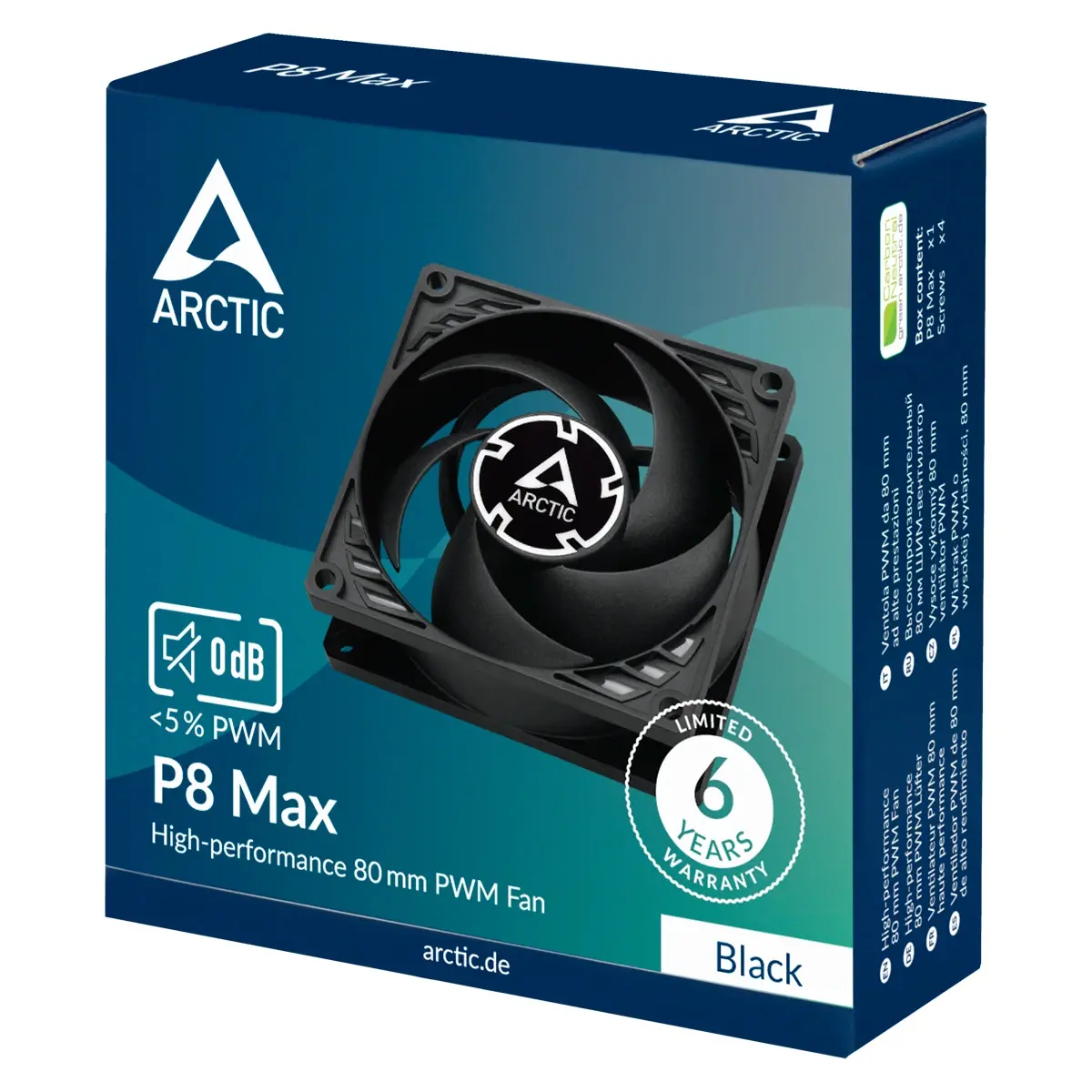 Arctic вентилатор Fan 80mm P8 Max - 500-5000rpm - image 5