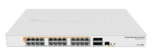 Суич Mikrotik CRS328-24P-4S-RM, 24xGigabit LAN, L2/L3, 4xSFP+ cages - image 1