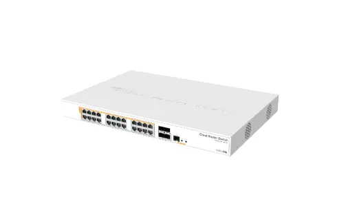 Switch Mikrotik CRS328-24P-4S-RM, 24xGigabit LAN, L2/L3, 4xSFP+ cages - 1