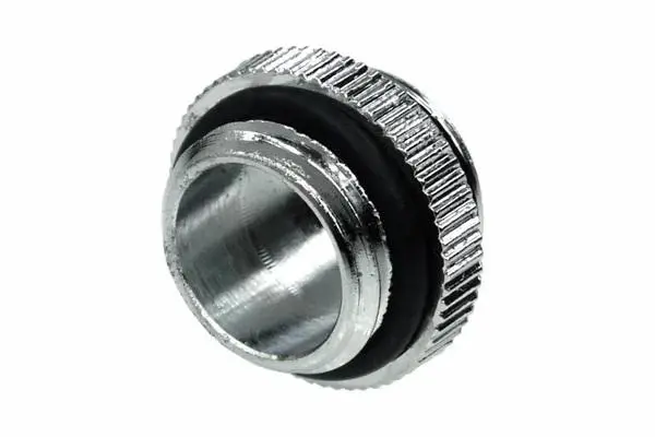Adaptor Alphacool HF, Nipluri duble, G1/4 - G1/4, O-ring, Argintiu