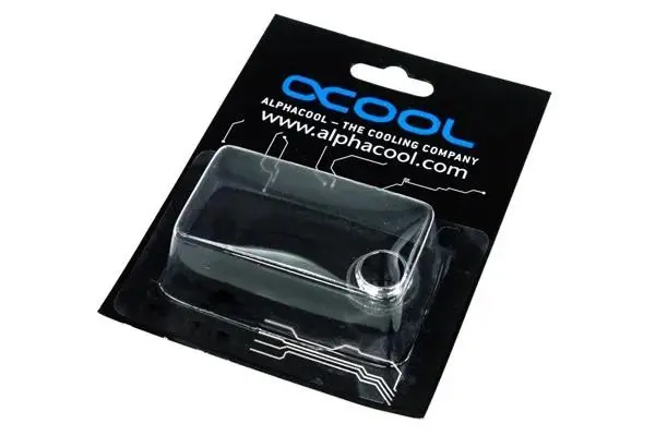 Adaptor Alphacool HF, Nipluri duble, G1/4 - G1/4, O-ring, Argintiu - image 1