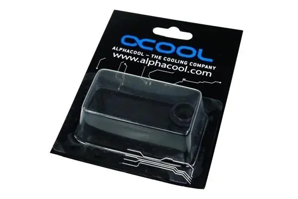 Адаптер Alphacool HF, Двоен нипел, G1/4 - G1/4, О-пръстен, Черен мат - image 1