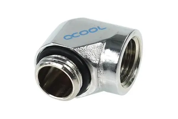 Adaptor Alphacool HF, G1/4 filet exterior - G1/4, filet interior, Argintiu - image 1