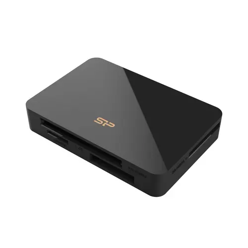 Συσκευή ανάγνωσης καρτών Silicon Power "All-in-One", SD/MMC, microSD, CF, MS Series, Μαύρο - 1