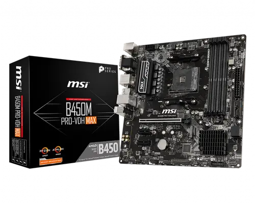 Дънна платка, MSI B450M PRO-VDH MAX