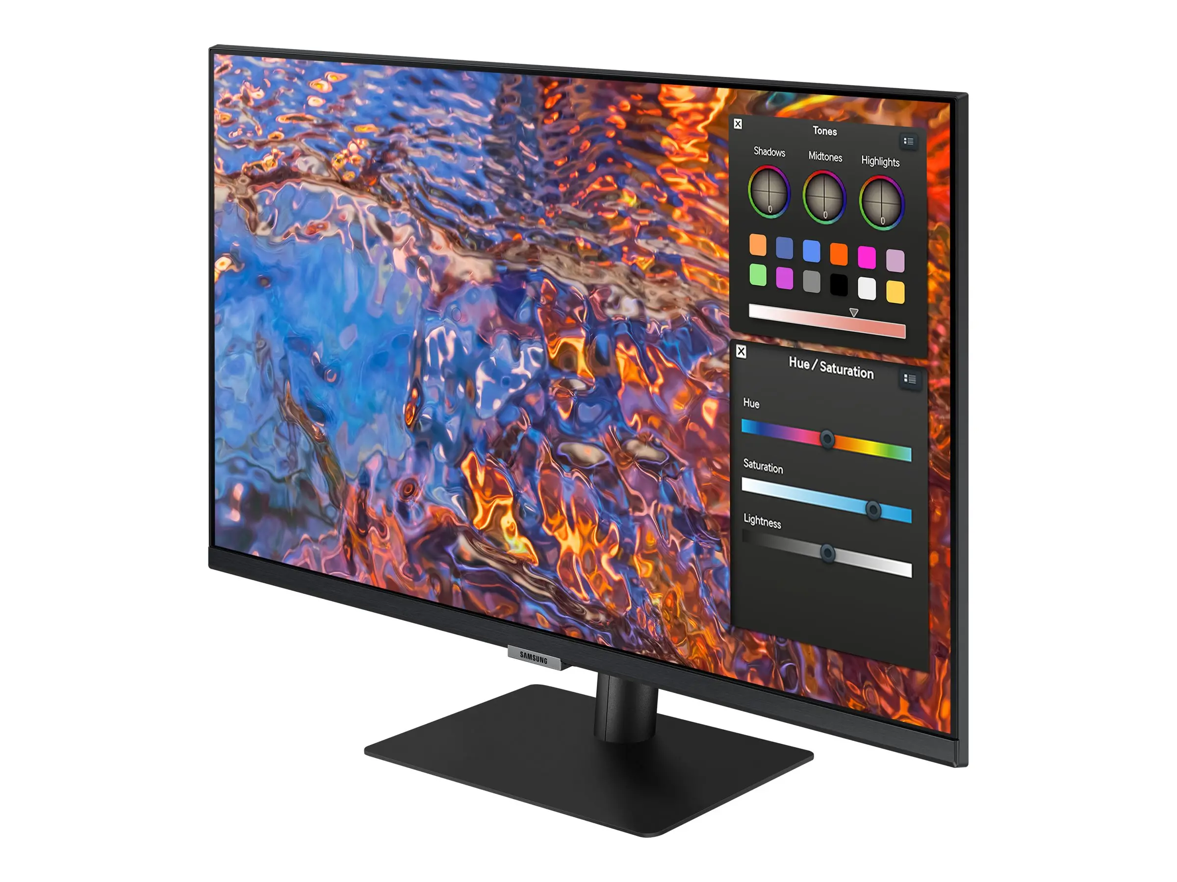 Монитор, Samsung 27B800, 27" IPS LED, 60 Hz, 5 ms GTG, 3840x2160, 300 cd/m2, Flicker Free, PBP, PIP, USB-C 90W, 3xUSB 3.0, Display Port 1.4, 2xHDMI 2.2, Black - image 2