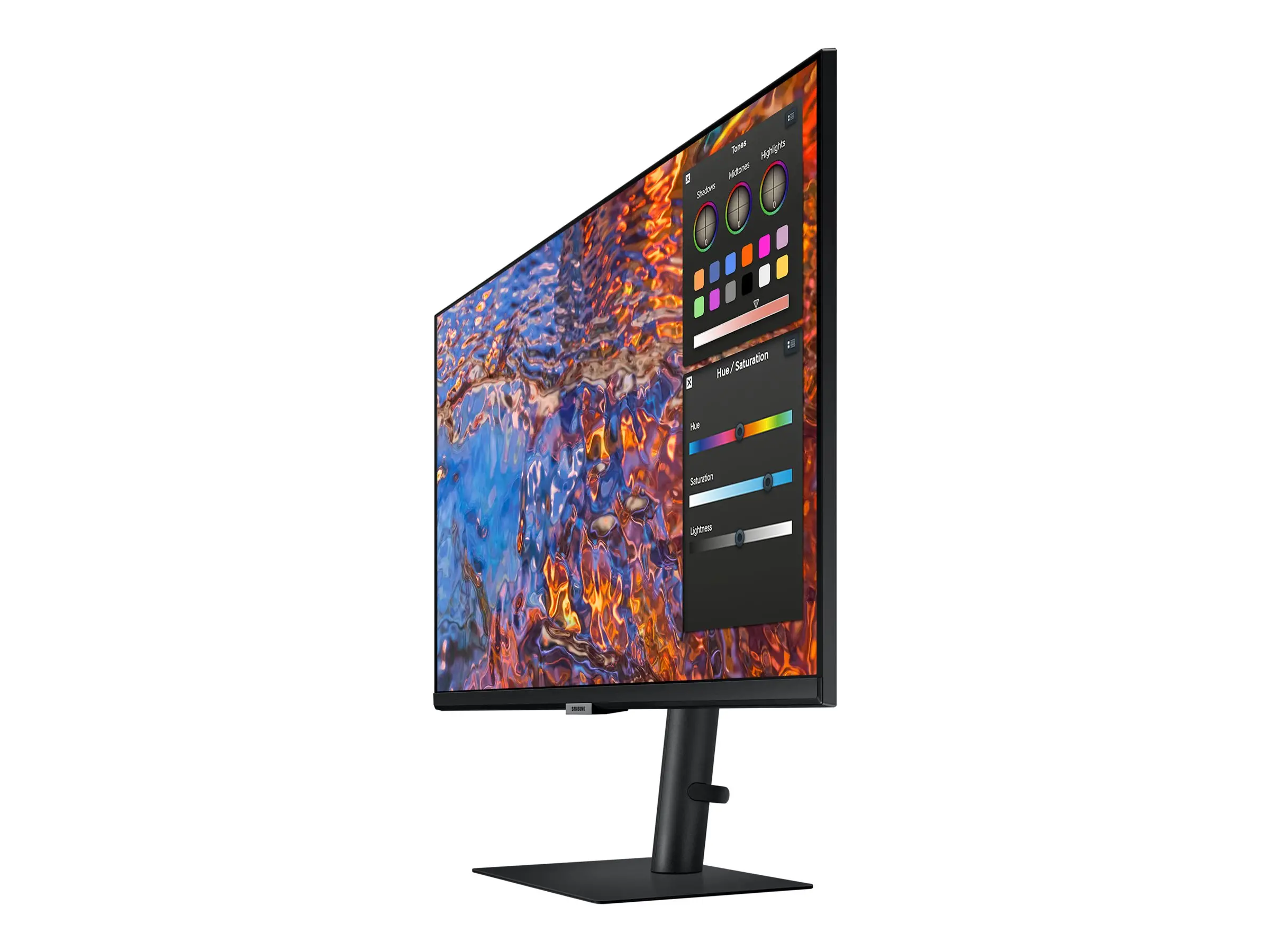 Монитор, Samsung 27B800, 27" IPS LED, 60 Hz, 5 ms GTG, 3840x2160, 300 cd/m2, Flicker Free, PBP, PIP, USB-C 90W, 3xUSB 3.0, Display Port 1.4, 2xHDMI 2.2, Black - image 4