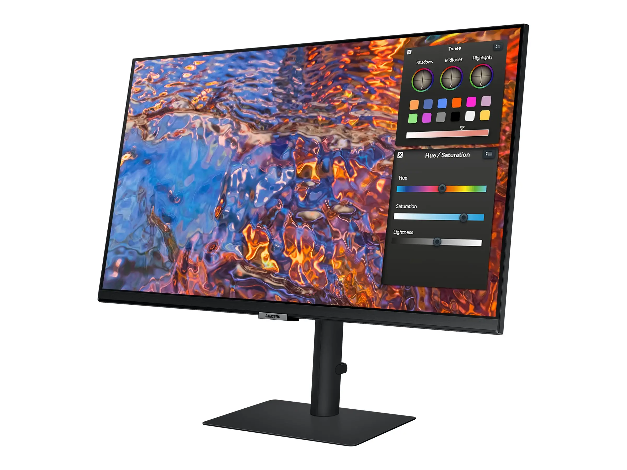 Монитор, Samsung 27B800, 27" IPS LED, 60 Hz, 5 ms GTG, 3840x2160, 300 cd/m2, Flicker Free, PBP, PIP, USB-C 90W, 3xUSB 3.0, Display Port 1.4, 2xHDMI 2.2, Black - image 5