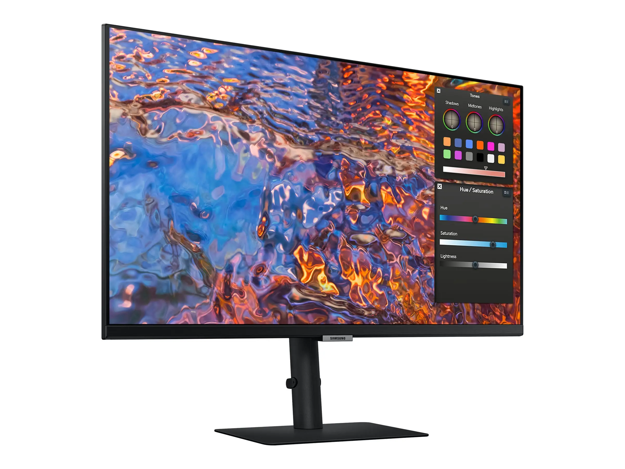 Монитор, Samsung 27B800, 27" IPS LED, 60 Hz, 5 ms GTG, 3840x2160, 300 cd/m2, Flicker Free, PBP, PIP, USB-C 90W, 3xUSB 3.0, Display Port 1.4, 2xHDMI 2.2, Black - image 6