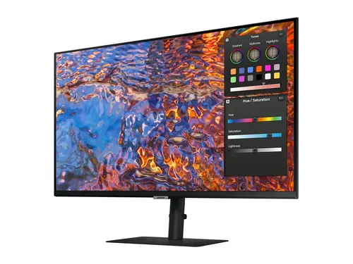 Монитор, Samsung 32B800 32" IPS LED, 60 Hz, 5 ms GTG, 3840x2160, 300 cd/m2, Flicker Free, PBP, PIP, USB-C 90W, 3xUSB 3.0, Display Port 1.4, 2xHDMI 2.2, Black - image 2