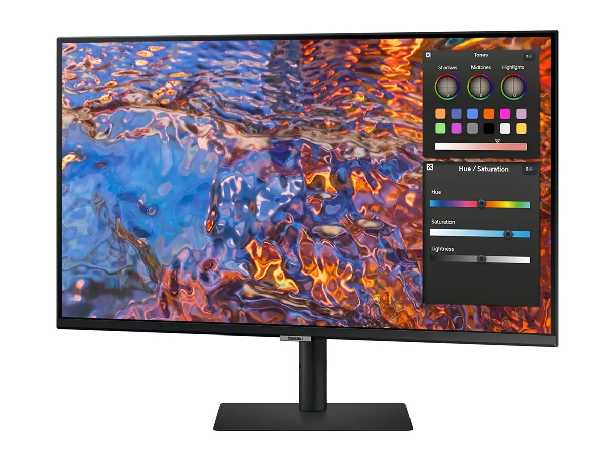 Монитор, Samsung 32B800 32" IPS LED, 60 Hz, 5 ms GTG, 3840x2160, 300 cd/m2, Flicker Free, PBP, PIP, USB-C 90W, 3xUSB 3.0, Display Port 1.4, 2xHDMI 2.2, Black - image 3