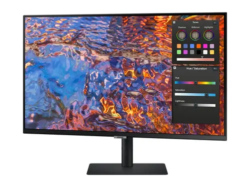 Монитор, Samsung 32B800 32" IPS LED, 60 Hz, 5 ms GTG, 3840x2160, 300 cd/m2, Flicker Free, PBP, PIP, USB-C 90W, 3xUSB 3.0, Display Port 1.4, 2xHDMI 2.2, Black - image 3