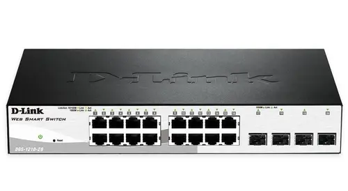 Комутатор, D-Link 16 10/100/1000 Base-T port with 4 x 1000Base-T /SFP ports - 1