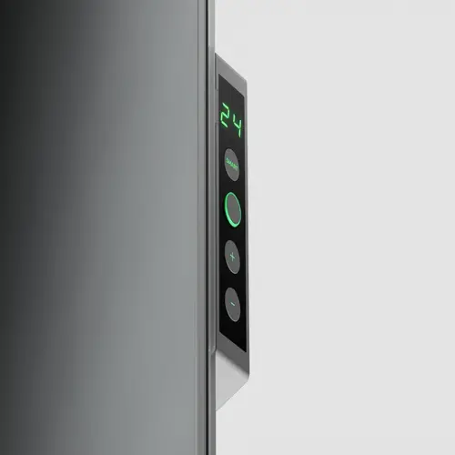 AENO Premium Eco Smart Heater, 700W, Tempered glass, Infrared+convection heating type, LED display, Plug type: Europe (E/F type), GREY - image 4