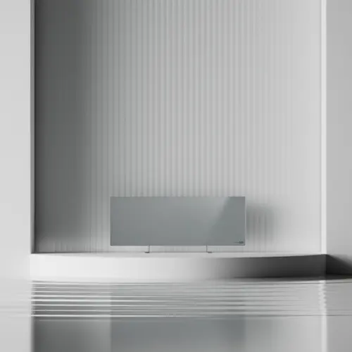 AENO Premium Eco Smart Heater, 700W, Tempered glass, Infrared+convection heating type, LED display, Plug type: Europe (E/F type), GREY - image 7