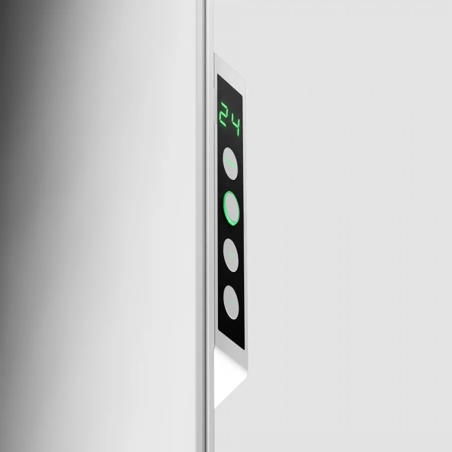 AENO Premium Eco Smart Heater, 700W, Tempered glass, Infrared+convection heating type, Led display Plug type: Europe (E/F type), WHITE - image 4