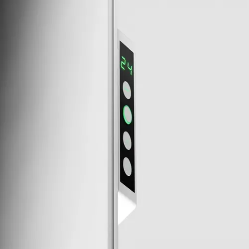 AENO Premium Eco Smart Heater, 700W, Tempered glass, Infrared+convection heating type, Led display Plug type: Europe (E/F type), WHITE - image 4