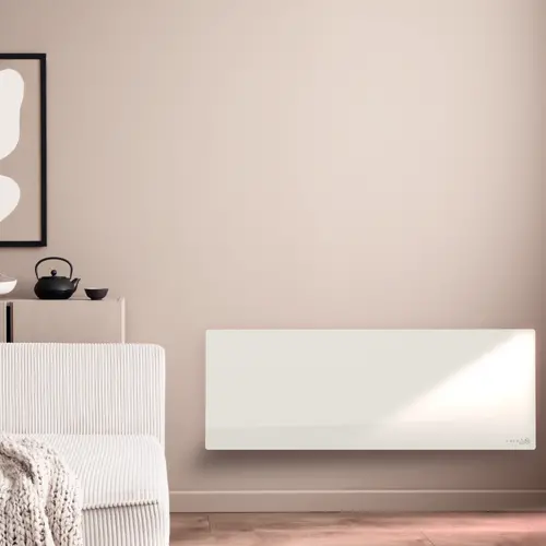 AENO Premium Eco Smart Heater, 700W, Tempered glass, Infrared+convection heating type, Led display Plug type: Europe (E/F type), WHITE - image 6