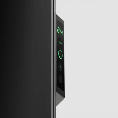 AENO Premium Eco Smart Heater, 700W, Tempered glass, Infrared+convection heating type, Led display Plug type: Europe (E/F type), BLACK - image 4
