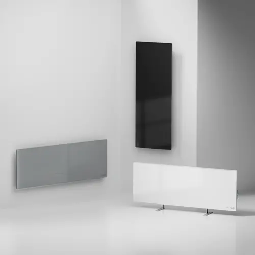 AENO Premium Eco Smart Heater, 700W, Tempered glass, Infrared+convection heating type, Led display Plug type: Europe (E/F type), BLACK - image 7
