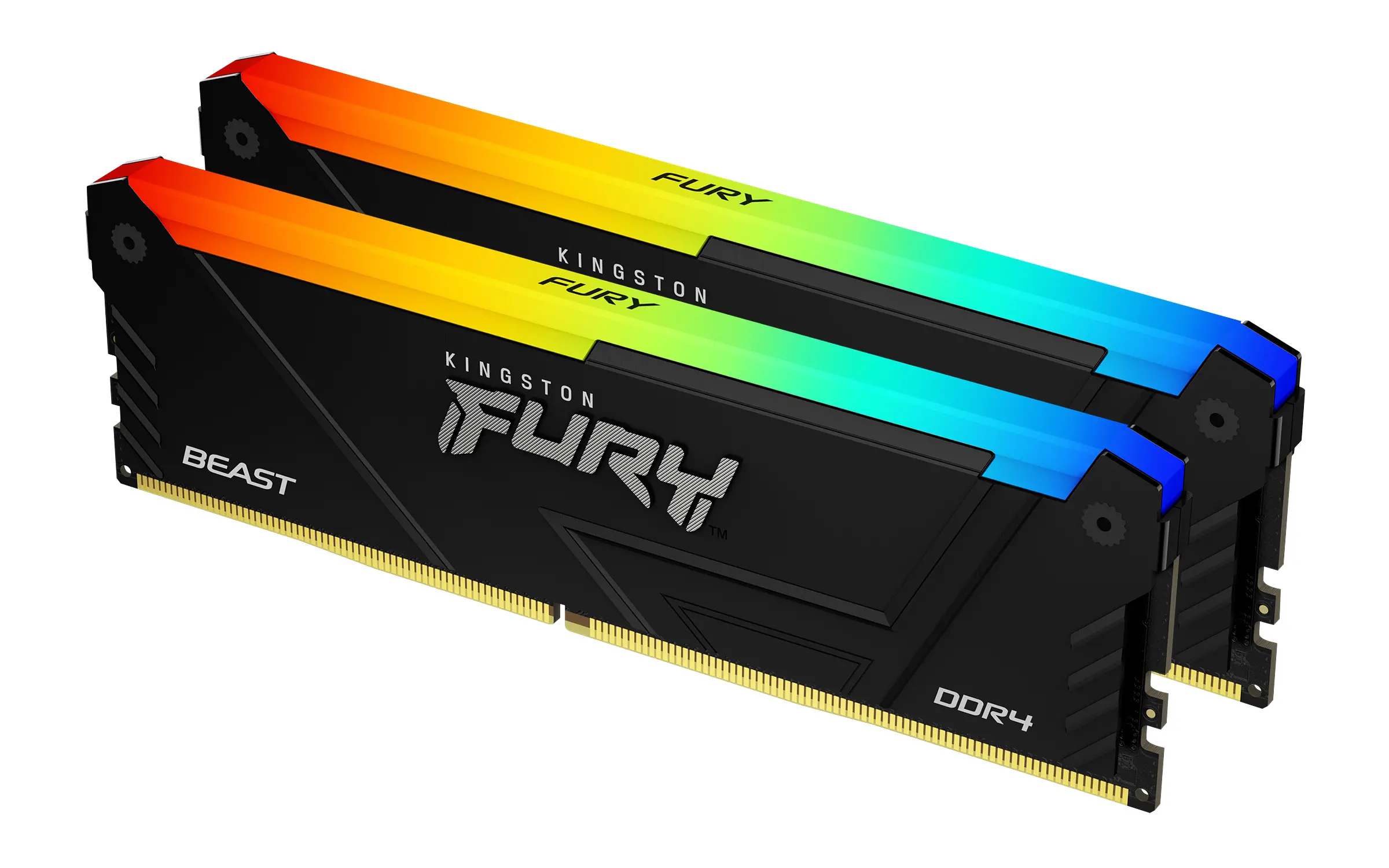 Memorie Kingston FURY Beast Black RGB 32GB(2x16GB) DDR4 3200MHz CL16