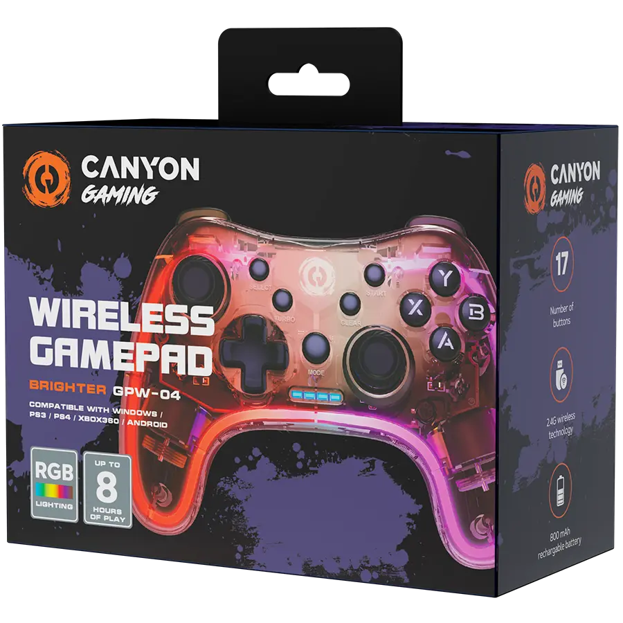 CANYON gamepad Brighter GPW-04 Dongle Wireless Crystal - image 4