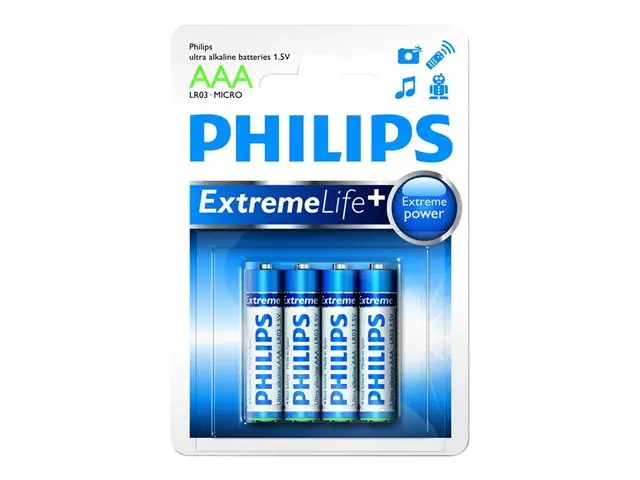 Philips Ultra Alkaline LR03 AAA, 4-blister