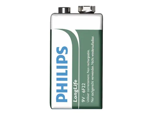 Philips Longlife baterie 9V (E), 1-foil - 1
