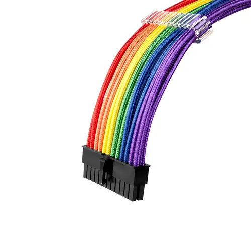 1stPlayer комплект удължителни кабели Custom Modding Cable Kit Rainbow - ATX24P, EPS, PCI-e - RB-001 - image 2