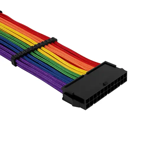 1stPlayer комплект удължителни кабели Custom Modding Cable Kit Rainbow - ATX24P, EPS, PCI-e - RB-001 - image 3
